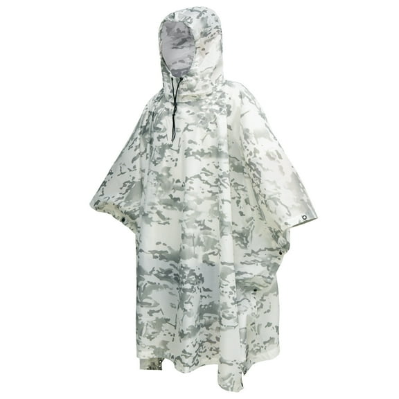 3-in-1 Waterproof Rain Poncho - Capa de Lluvia/Manta Picnic/Refugio para Camping, Senderismo - Poncho Impermeable Ligero p/Exteriores