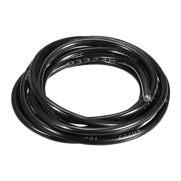 Unique Bargains RVV Wire Cable Extension Cord Copper Wire Electric Conductor 3 Core 18 AWG 6M/19.7ft