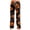 Saffron, variant on Womens Halloween Pajama Pants Soft Drawstring High Waist Sleepwear Pant Pumpkin Print Graphic Wide Leg Loungewear Bottoms