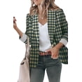 thumbnail image 1 of Blazer Genhoo, casual, a la moda, para mujer, manga 3/4, talla XL, 1 of 5