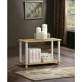 thumbnail image 2 of Furinno Turn-N-Tube 2 Tier Shelves End Tables, Beech & White, (2 Pack), 2 of 2