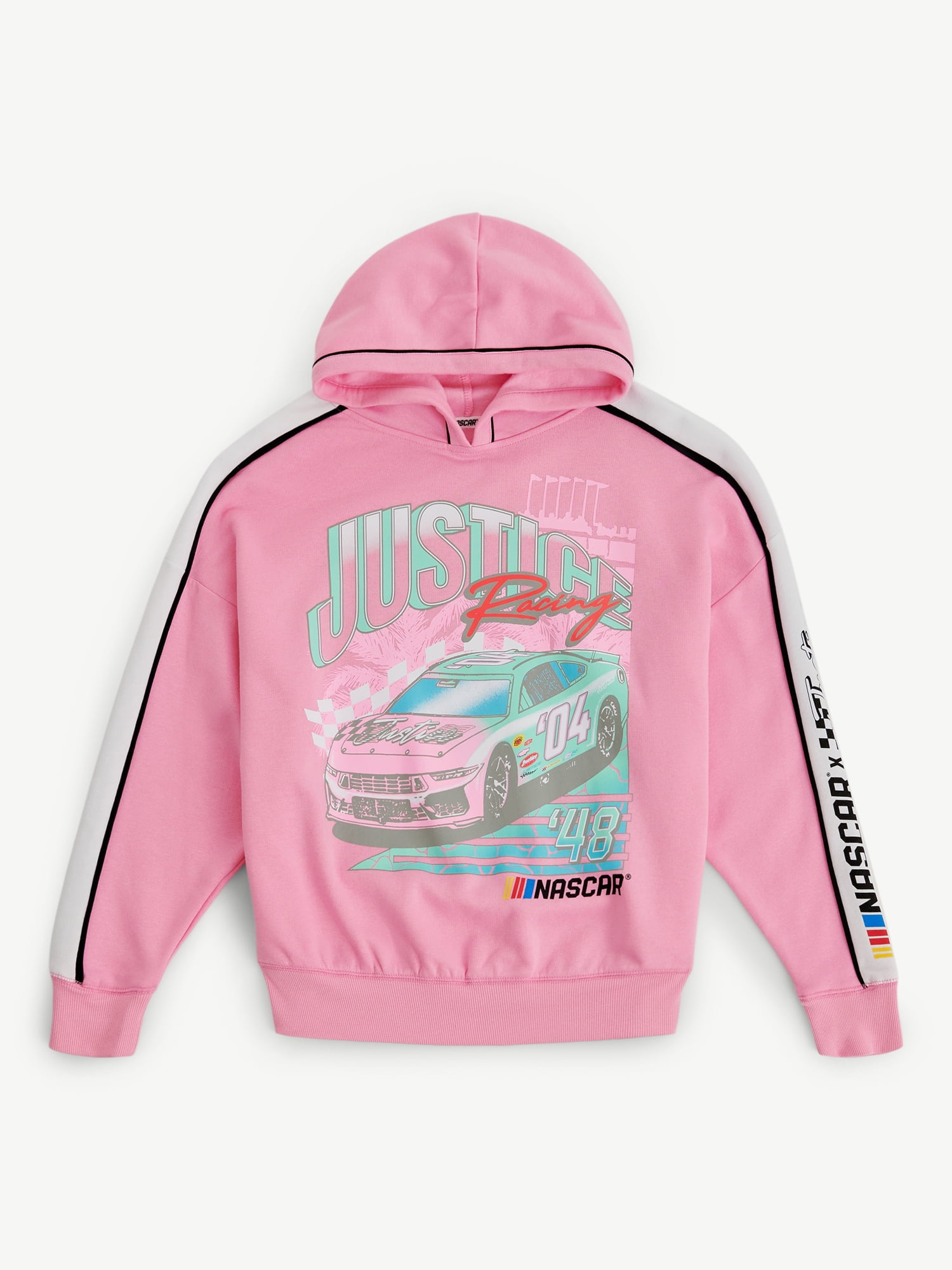 Justice Girl's NASCAR X Justice Collab Hoodie, Sizes XS - XLP