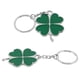 thumbnail image 4 of EeaseMX 2 llaveros de trébol de cuatro hojas, hermoso llavero de metal para bolso o llave (verde), 4 of 8