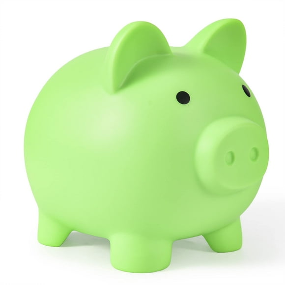 Piggy Bank PJDRLLC de plástico irrompible para niñas y niños