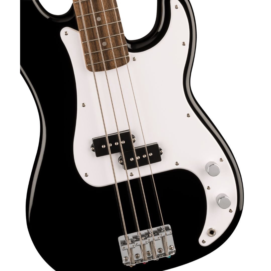 Fender Squier Sonic Precision Bass 4-String Right-Handed Bass Guitar with Poplar Body and Indian Laurel Fingerboard (Black)