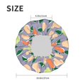 thumbnail image 3 of Cute Orange Green Pear Shower Cap, Reusable Bath Hair Hat for all Hair Lengths Hair Cover with Elastic Band Double Waterproof Layers Bathing Hat, 3 of 5