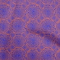 thumbnail image 1 of oneOone Rayon Indigo Blue Fabric Block Craft Projects Decor Fabric Printed By The Yard 56 Inch Wide-ZB, 1 of 1