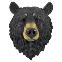 Natural Looking Wall Hanging Big Black Bear Head