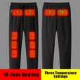 thumbnail image 2 of Zylarhe Casual Pants for Men 10 Heated Pants For Men Women Pants Thermal Outdoor Sweatpants Purse Sleepers, 2 of 9