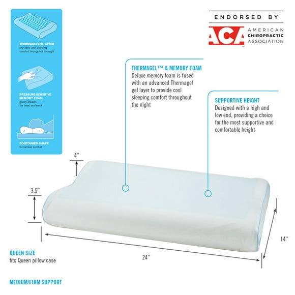 ObusForme Contour ThermaGEL Memory Foam Pillow