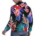 thumbnail image 6 of Haiem Tropical Palm Leaves Patterned Men's Hoodie with Kangaroo Pocket - Ideal Pullover Sweatshirt for Daily Wear, Travel, and Home-Small, 6 of 7