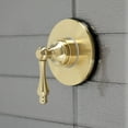 thumbnail image 3 of Kingston Brass KS3037AL 3-Way Diverter Valve with Trim Kit, Brushed Brass, 3 of 4