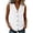 White, variant on Noric Women's Sleeveless Button Down Blouse V Neck Solid Color Summer Casual Loose Fit Tank Tops