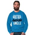 thumbnail image 4 of Terrible Brother Awesome Uncle Men's Crewneck Sweatshirt Brisco Brands 3X, 4 of 6