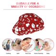 thumbnail image 6 of Kdxio Red Christmas Cheer. Print Shower Cap for Women,Elastic and Reusable,Double Waterproof Layers Bathing Hat, 6 of 6