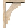 thumbnail image 3 of Ekena Millwork 3 1/2"W x 14"D x 18"H Merced Block Smooth Bracket w/ Offset Brace, Douglas Fir, 3 of 25