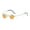 Orange, variant on Harmtty Round Flip Up Sunglasses Small Circle Polarized Glasses for Men Women Retro Punk UV400 Sun Glasses for Rave Party
