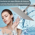 thumbnail image 2 of Regaderas Cabezal de Ducha de 8' con 25 Etapas Filtro, Ducha De Alta Presi&oacute;n De Acero Inoxidable con 2 PCS Cartuchos Filtro, Regaderas de Lluvia de Alta Presi&oacute;n para Ba&ntild, 2 of 8