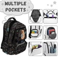 thumbnail image 4 of Yspwyqan Math Capybara 4Pcs Backpack Set with Lunch Box Pencil Case Water Bottle, Multi-Pocket Lightweight Kids Backpack Set Fits 15.6 Laptop for Elementary Middle School, 4 of 7