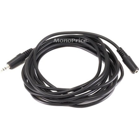 UPC: 0844660006497 | Monoprice Stereo Extension Cable – 12 feet – Black 3.5mm Plug/Jack Male/Female