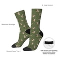 thumbnail image 4 of Gukieu Birds Wild Ducks Print Contrast Color Mid-calf Socks, Sweat-wicking Athletic Socks, Unisex Clothing Accessories, 4 of 6