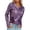 Purple, variant on HJYCHN Women'S T-Shirts Metallic Luster Long Sleeve Casual Loose Fit Shiny Pullover Comfortable Blouse Daily Wear Long Sleeve Workout Tops For Women Pink S