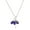 Purple, variant on Ballerina Pendant Necklace Clear Cubic Zirconia Crystal Rhodium Plated 17 Inch Link Chain J0287-CR