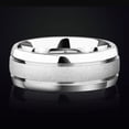 thumbnail image 4 of GY 8mm Titanium Steel Ring for Men Wedding Band Man Ring, 4 of 6