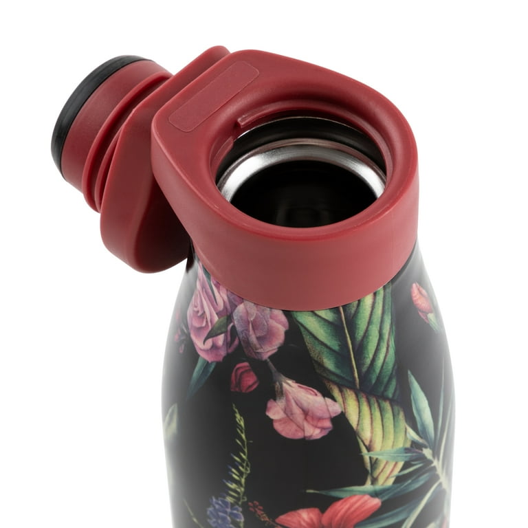 マグページ TAL Stainless Steel Magnetic Tumbler 20 fl oz, Black Flower