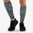 thumbnail image 3 of Zebra Compression Leg Sleeves S/M / Black/White, 3 of 5