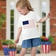 thumbnail image 4 of FamilyThread Kids America Flag 4th of July Shirt Toddler Kids Boys Girls Patriotic USA Shirt, Red White and Blue Tee Top, 4 of 8
