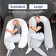 thumbnail image 5 of Almohada corporal Plufl Hugl refrescante en U, gris, 5 of 9