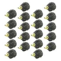 20 Pcs Micro Toys Mini Hedgehog Ornament Cute Figurines