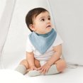 thumbnail image 2 of 8 Pack Muslin Baby Bibs Baby Bandana Drool Bibs 100% Cotton for Unisex Boys Girls, NOGIS 8 Solid Colors Set for Teething and Drooling (Style1), 2 of 7
