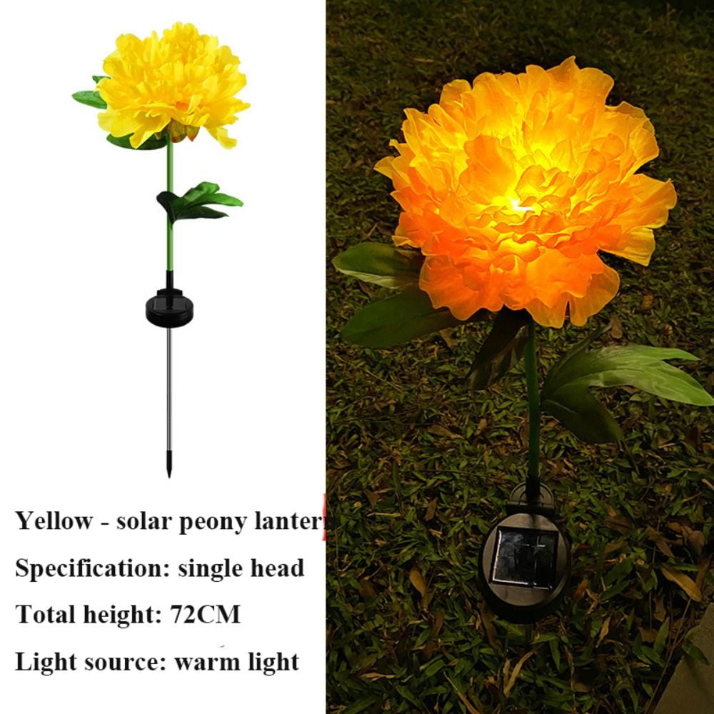 Waterproof Statues Yard Outdoor Garden Ornament Solar Flowers Light Christmas Lights LED Light
