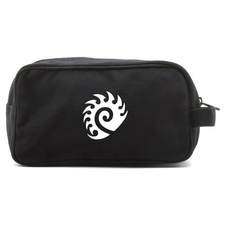 Starcraft Zerg Canvas Dual Two Compartment Travel Toiletry Dopp Kit