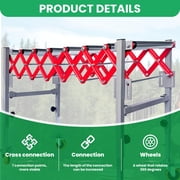 600LBS Connectable Roller Conveyor, Splice 2+ Sections with Built-in Hook, Max Length 94, Heavy Duty for Warehouse Workshop