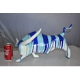 thumbnail image 2 of Modern Art White Bull with Paint Drops Resin Statue Size: 17" x 14" x 10"H, 2 of 12