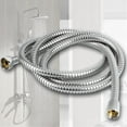 thumbnail image 3 of 3M Shower Hose Stainless Steel Plumbing Hoses Flexible Bathroom Bath Shower Tube Head Silicone Hose Water Pipe Fittings Washers, 3 of 6