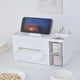 thumbnail image 1 of Soporte multiusos para pañuelos, con compartimento de almacenamiento, soporte para pañuelos faciales, dispensador de servilletas para hotel, cocina, perfecl Cubierta de tejido, 1 of 7