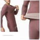 thumbnail image 4 of Qarigey Conjunto de ropa interior térmica para hombre, capa base gruesa, vestido cálido, ropa de invierno colorida ajustada pura, pintura interior conjuntos de ropa Gris&amp;gt;3XL NO4 Qarigey AP013689-04, 4 of 6