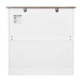 thumbnail image 1 of KFFKFF Armoire de Bar à Café, Armoire de Bar à Café Style Ferme 31,5 x 13,8 x 31,5 Po avec Rangement à 3 Niveaux, Table de Bar à Café avec Porte de Grange, Buffet-Vaisselier Style Ferme, 1 of 9