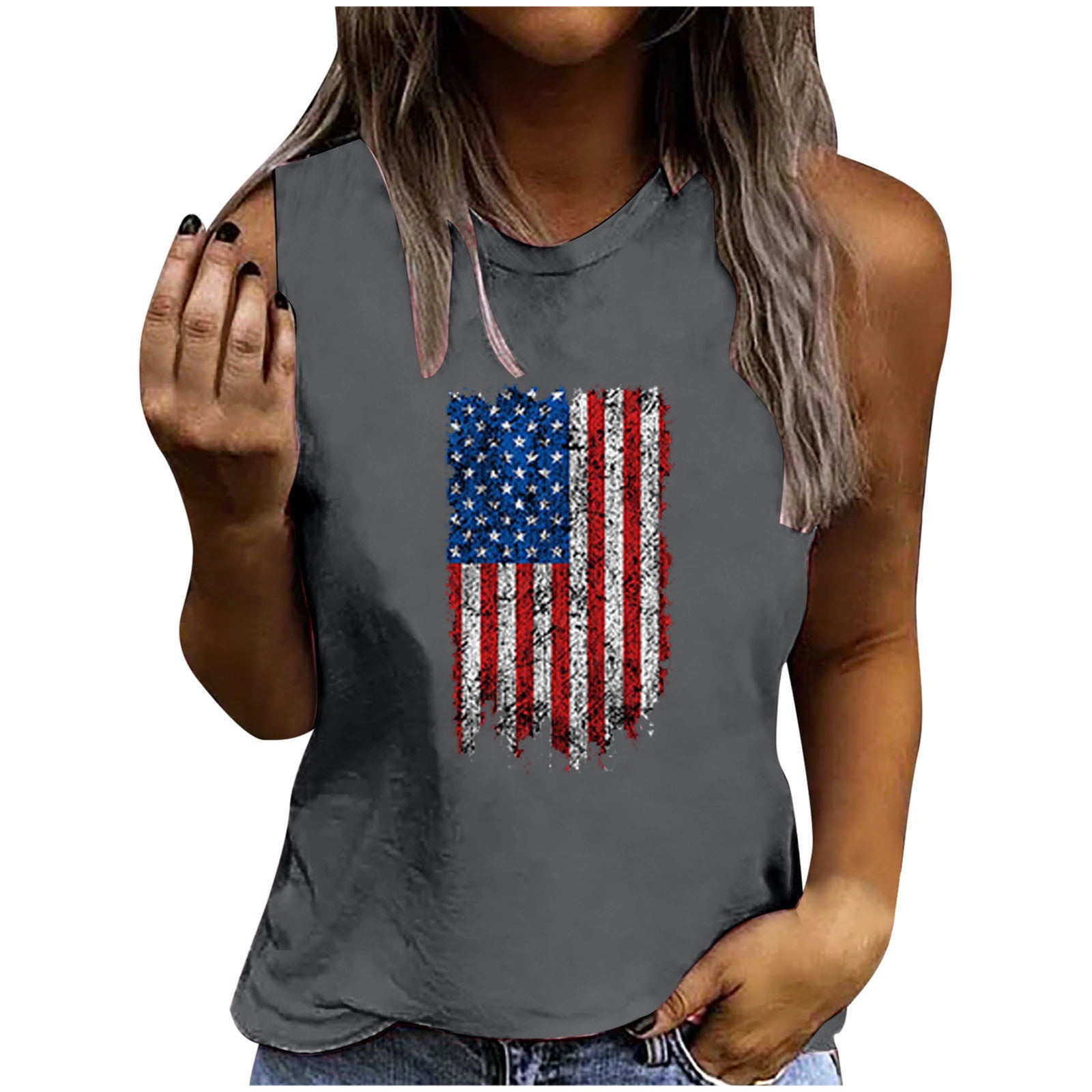Women Dressy Sleeveless Casual Tshirt 