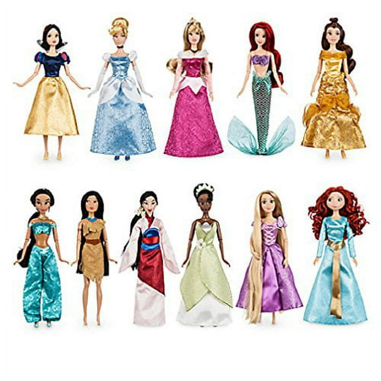 Disney Princess Ultimate Collection, 7 Dolls: Belle, Cinderella, Ariel,  Merida, Rapunzel, Snow White & Tiana