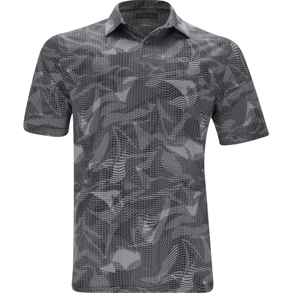 Greg Norman Lab Shark Shadow Ultra Stretch Black Shirt Men L