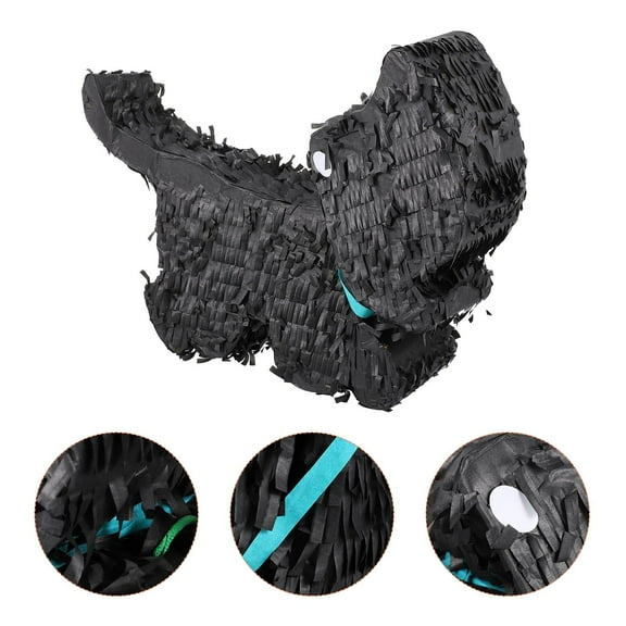 MERRYHAPY Pinata Hit Toy Black Paper 1Pack 11.6x10.2in
