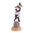 thumbnail image 1 of Halloween Witch Doll Resin Handmade Statue Craft Desktop Ornament Home Party, 1 of 2