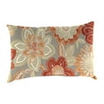 thumbnail image 5 of Jordan Manufacturing 12" x 18" Anita Scorn Grey Floral Rectangular Outdoor Lumbar Throw Pillow (2 Pack), 5 of 11