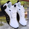 thumbnail image 2 of Men's Low Top Lace Up Fashion Sneakers, Lightweight Casual Walking Shoes for Daily Wear, 2 of 5