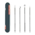 thumbnail image 1 of Wmool 4Pcs Stainless Steel Comedone Extractor Tool Acne Removal Kit Blackhead Re B1X0], 1 of 1